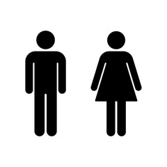 Man and woman silhouette icon