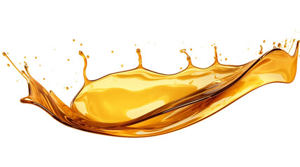 Oil Splash from Cooking Pan, Culinary Delight Realistic, Isolated On Transparent Background