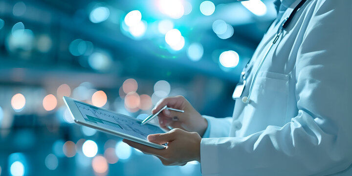  A Doctor Utilizing Digital Technology for Efficient Patient Care in a Blurred Hospital Environment