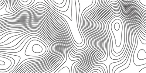 Fototapeta premium Topographic map background with geographic line map with elevation. Modern design with White topographic wavy pattern design. Paper Texture Imitation of a Geographical map shades . 