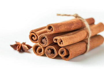 Obraz na płótnie Canvas Fragrant Cinnamon Sticks Offering a Rich Aroma
