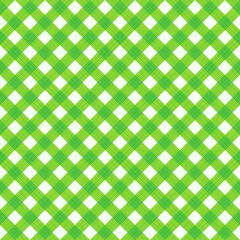 Fresh green gingham seamless (you see 4 tiles) fabric cloth, pattern or background

