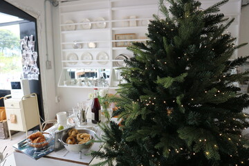 a store with Christmas just around the corner