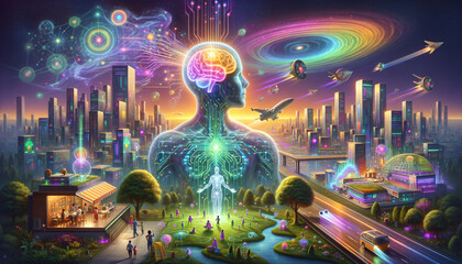 Quantum AI Utopia: Merging Technology and Humanity