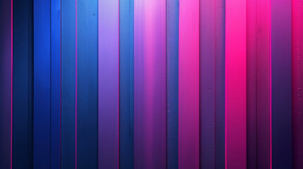 A modern and unconventional pairing of neon pink and royal blue stripes set against a dark and moody purple background for an unexpected twist.