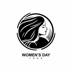Vector happy women's day logo 8 march free vector