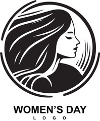 Vector happy women's day logo 8 march free vector