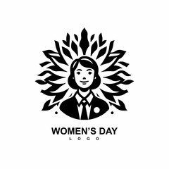 Vector happy women's day logo 8 march free vector