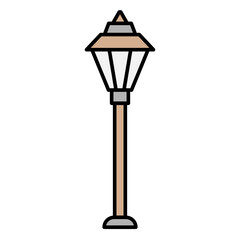 Fototapeta na wymiar Illustration of Porch Light design Filled Icon