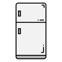 Illustration of Fridge design Filled Icon