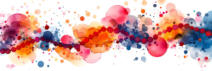 A vibrant illustration with splashes of various colors, creating an abstract and visually appealing web banner that grabs attention and adds a touch of playfulnes,
Loose Abstract Watercolor Painting 