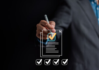 Quality Certificate and Checklist document inspecting target marketing planning assignment with...