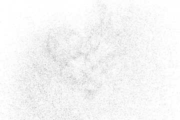 Black texture on white. Worn effect backdrop. Old paper overlay. Grunge background. Abstract pattern. Vector illustration, eps 10.	
