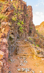 The Bright Angel Trail, Grand Canyon National Park, Arizona, USA