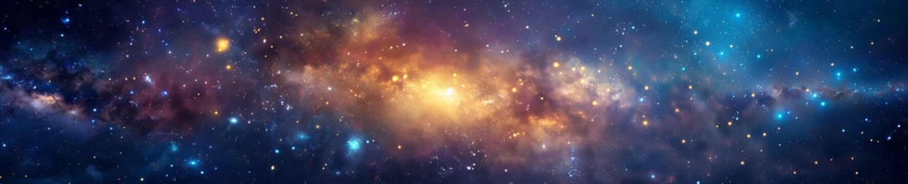 Bright trail to a galactic gateway amidst the vastness of the Milky Way dreamlike and celestial