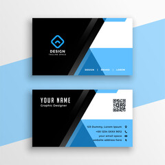 geometric style company visiting card template for individual identity