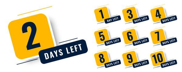 countdown big date announcement template with number of days left badge