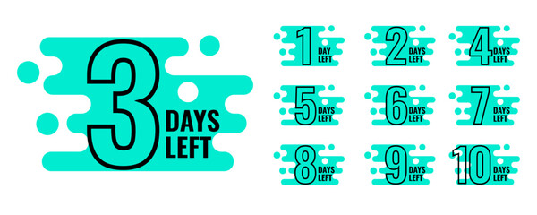 last days left to go template for retail store marketing