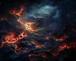 Fototapeta premium Capturing the intricate beauty of a distant galaxy