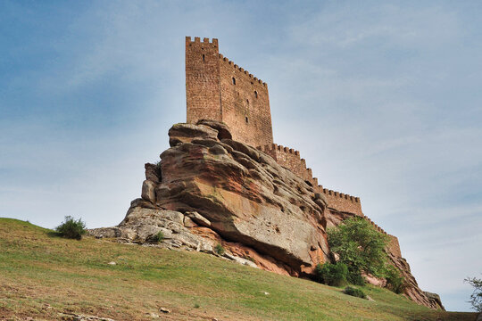 Zafra castle in the province of Guadalajara