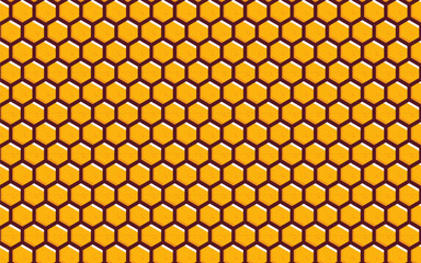 honeycomb pattern hexagon vector illustration