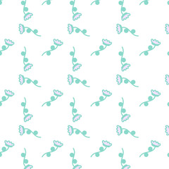 デフォルメなお花スクエアパターン⭐︎PNG