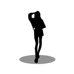 Lady silhouette illustration
