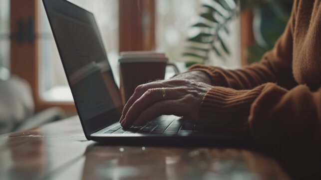 close up of typing hands 6