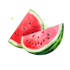 fruit - Fruitful.Watermelon .,   Watermelon  illustration watercolor