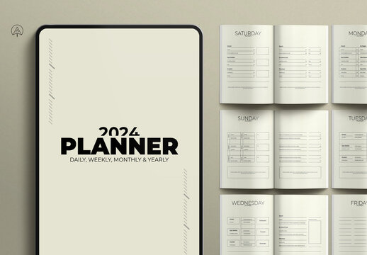 Weekly Planner Brochure Template