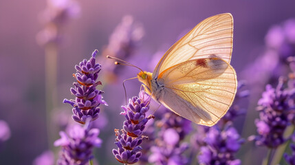 butterfly on lavender