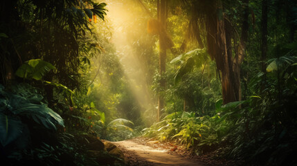 Tropical forest landscape