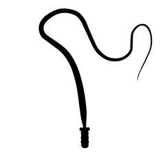 Cowboy whip Silhouette 