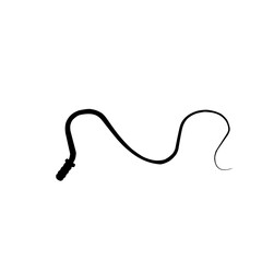 Cowboy whip Silhouette 