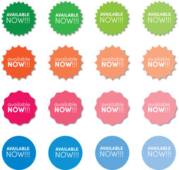 Available now stickers with shadow and four different colors and shapes.