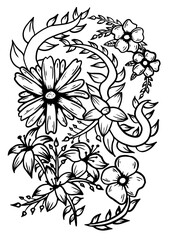 abstract floral design