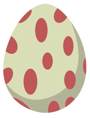 easter egg with pattern