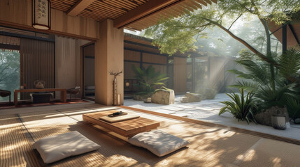 Designed with a minimalistic approach this Japaneseinspired house embodies the essence of tranquility. The interior features clean lines light colors and natural textures