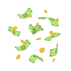 dollar money rain illustration