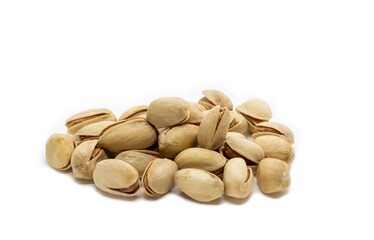 Pistachio Nut Isolated on White Background with Copy Space