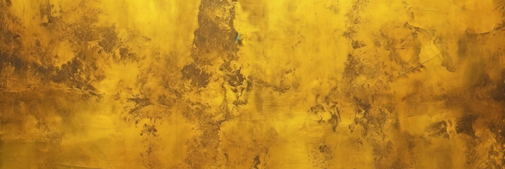 gold grunge wall textured  background, banner goll design, vintage old gold wall, yellow wall
