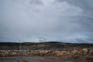 Stormy Cloudy Weather Day Black Ridge St George Utah