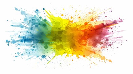 abstract colorful watercolor background with splashes, colorful watercolor texture