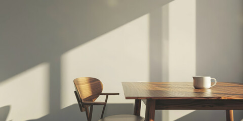 Modern interiors deco composition in minimalist style