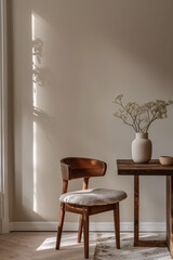 Modern interiors deco composition in minimalist style