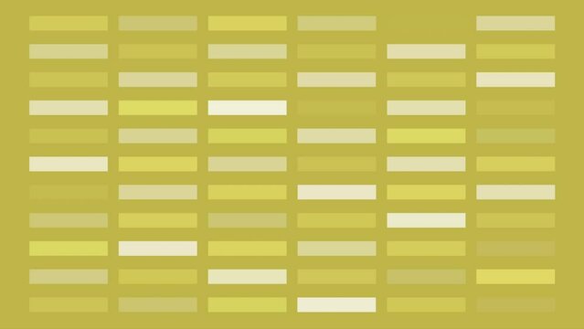 格子状に並び点滅する黄色と灰色のブロック背景アニメーション 