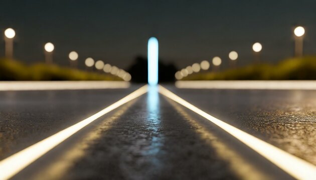 traffic on highway at night wallpaper Winding road at night, reflective pavement markings, pylons, tail lights, minimalism
