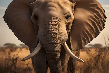 Foto op Aluminium African elephant © Prabodha
