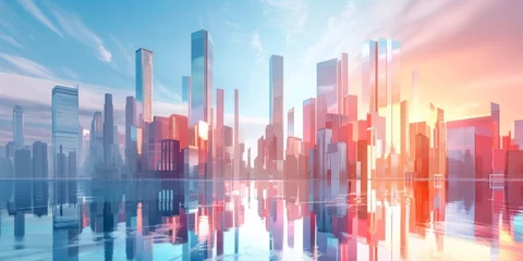 Photo sur Plexiglas Etats Unis Future city concept
