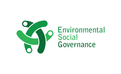 esg icons on white background	